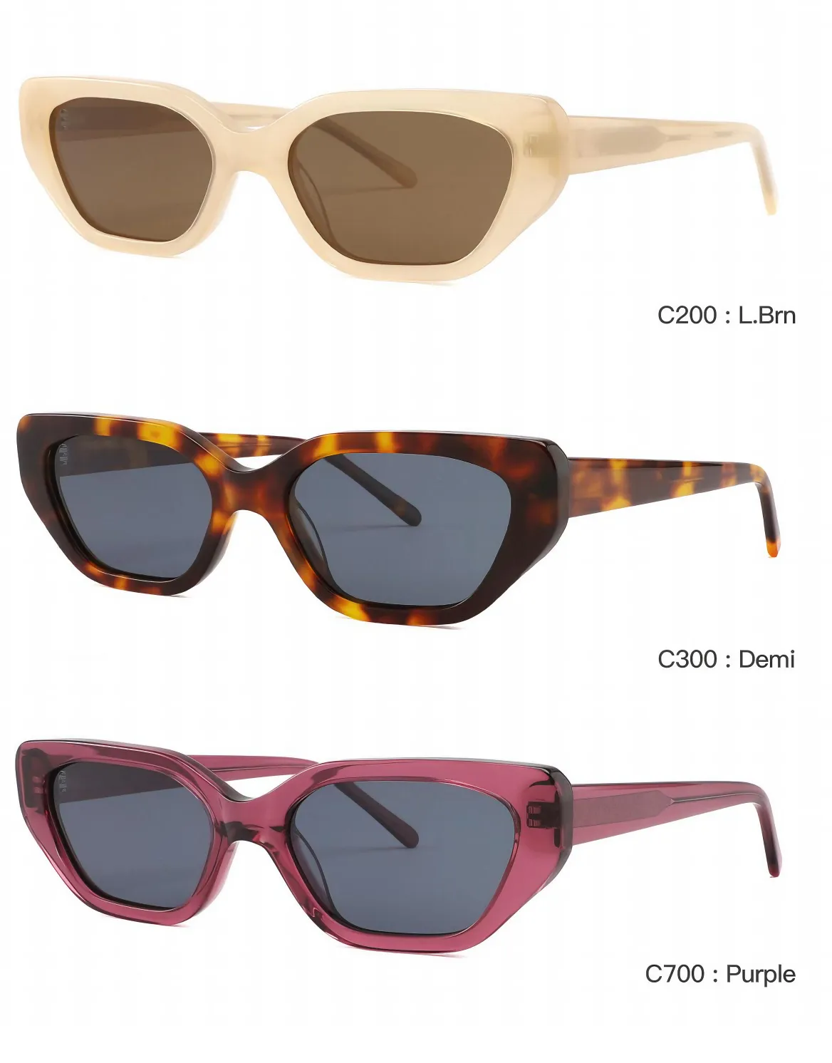 Trung Quốc bán buôn Acetate thời trang Kính mặt trời xu hướng phong cách Ladies Shades Sunglasses