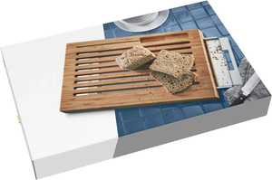 <span class=keywords><strong>Planche</strong></span> à découper en bambou 2 en 1 <span class=keywords><strong>avec</strong></span> <span class=keywords><strong>tiroir</strong></span> récupérateur de miettes en acier inoxydable pour la préparation des aliments en cuisine - Product Image 6