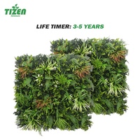 Tizen usine prix plastique herbe toile de fond mur décoratif plante artificielle