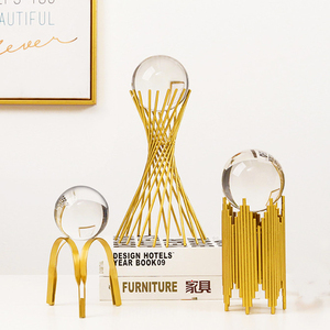 Interni moderni tavolo nordico accessori per ufficio in oro pezzi camera di lusso sfera di cristallo decorazione ornamenti altre decorazioni per la casa - Product Image 1
