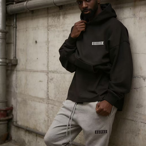 Essenziali 2026 Sudadera con Capucha Oversize 5 de Alta Calidad 100% Algodón French Terry con Estampado 3D Puff Print y Manga Larga - Product Image 2