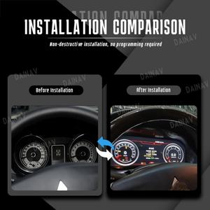 Pour MITSUBISHI PAJERO JK 2008-2018 Système Linux Écran LCD 12,3 pouces Tableau de bord Compteur de vitesse Lecteur Multimédia Tableau de bord en cristal - Product Image 2