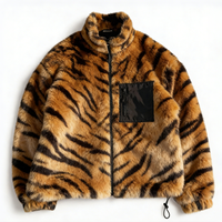 Veste en polaire sherpa à fermeture éclair, nouvelle conception, chaude pour l'hiver, avec logo personnalisé imprimé/brodé