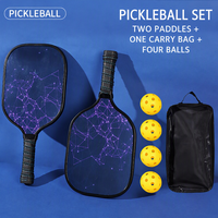 Vente directe usine transfrontalière de raquettes de pickleball de haute qualité en peuplier pour sports de plein air, 775g, 40x20x5cm