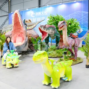 Theme Park Garden Full Life Size Animatronic Dinosaur Statue For Sale