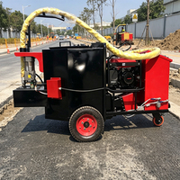 Machine de scellement automatique des fissures d'asphalte par circulation d'huile thermique sans combustion pour la réparation des fissures routières