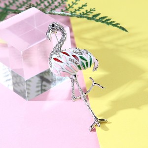 เข็มกลัดนกฟลามิงโก Hauted สีฟ้า1ชิ้นเข็มกลัดการ์ตูนนกกระเรียนที่ทันสมัยและมีบุคลิกที่ยิ่งใหญ่และอุปกรณ์เสริมแฟชั่นจะงอยปากแหลมที่สร้างสรรค์ - Product Image 4