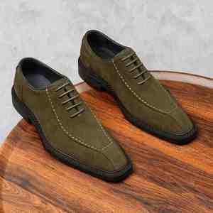 Chaussures pour hommes en cuir véritable faites à la main, personnalisées, respirantes, antidérapantes, polyvalentes, classiques, style britannique, élégantes pour le travail - Product Image 4
