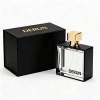 Flacon de parfum de luxe avec atomiseur, flacon de parfum en verre avec bouchon doré carré 30 ml, vente en gros, personnalisation de flacons de parfum en verre