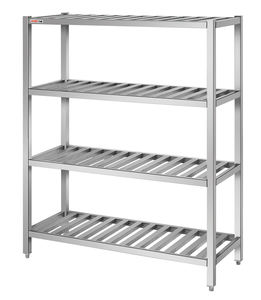 الجمعية 4 طبقات الفولاذ المقاوم للصدأ أدوات مطبخ رف/الفولاذ المقاوم للصدأ 4 طبقات تخزين المطبخ حامل أرفف بساق مستديرة - Product Image 4