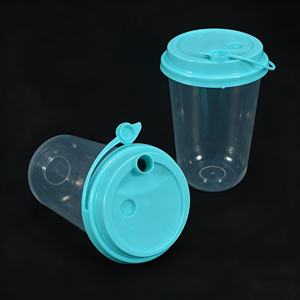 Vasos Desechables de Plástico PET Transparentes en Forma de U con Tapas para Café Helado, Postres, Té con Leche, de 10/12/16/20/22 oz, Impresión Personalizada - Product Image 4