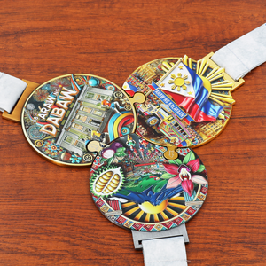 Vente en gros chaude conception gratuite logo personnalisé Marathon Philippines piste de course métal artisanat médailles 3D - Product Image 5