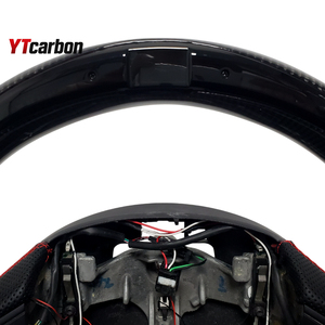 <span class=keywords><strong>Volant</strong></span> de course personnalisé en fibre de carbone véritable YTcarbon pour <span class=keywords><strong>Clio</strong></span> MK4 GT RS 12-18, accessoires intérieurs de voiture, pièces automobiles - Product Image 2