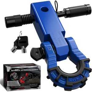 ตัวรับฮิทช์แบบ Autmatch Shackle Hitch ขนาด 2 นิ้ว พร้อมห่วง D ขนาด 3/4 นิ้ว และสลักล็อคขนาด 5/8 นิ้ว รับน้ำหนักได้ 68,000 ปอนด์ - Product Image 1