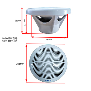 ลำโพงซับวูฟเฟอร์กันน้ำขนาด 10 นิ้ว รุ่น H-1016W 500W 93db IP66 สำหรับเรือยอชท์ เรือ จักรยานยนต์ UTV/ATV ห้องน้ำ รถกอล์ฟ - Product Image 1