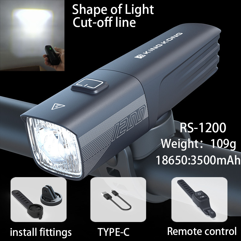 Rs1200-1200 lumens-batterie 18650 remplaçable-ultra-léger-haute br