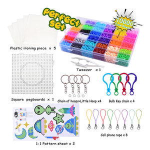 Perles Hama créatives 36 couleurs pour enfants, boîte de rangement EVA multicolore 5 mm, perles Perler pour l'apprentissage des enfants - Product Image 3