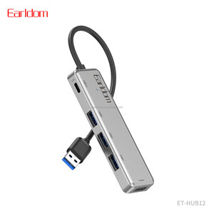 Earldom 4 in 1 USB 2.0 <b>HUB</b> Docking Station to USB 3.0 2.0 4 Ports Multi Splitter OTG Adapter for Macbook Pro PC Computer - Product Image 1