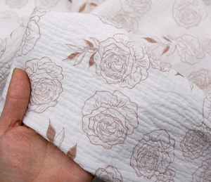 Оптовая продажа прочной жатой марлевой ткани, 100% хлопковая ткань для детского постельного белья и одежды - Product Image 3