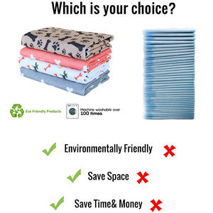 Reusable <b>Pet</b> Urine Pad Washable Dog Cat Diaper Mat 3 Layer Absorbent Dogs Diapers Pads Bone Paw Print for <b>Sofa</b> <b>Bed</b> Floor - Product Image 2
