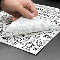 Papier d'emballage pour sandwichs, personnalisé avec logo imprimé, de qualité alimentaire, résistant à la graisse, écologique, pour hamburgers, poulet frit, en-cas