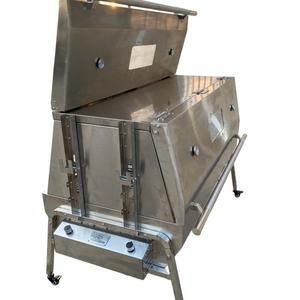 Horno de carbón para kebab, parrilla profesional brasileña para barbacoa con sabor a barbacoa, para cocina exterior, modelo TS-SG-02L, con asador ajustable, perfecto. - Product Image 1