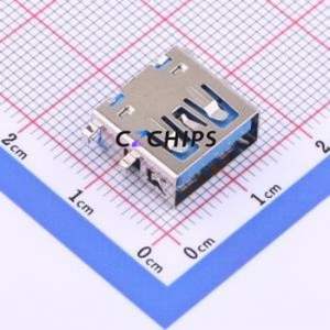 ST-030-020-10GB USB Connector SMD Connector ( Connector Type: Type-A )( Gender: Female )( Mounting Type: Sink Board ) - Product Image 1