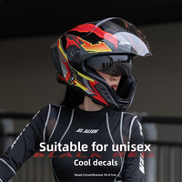 Casque de moto intégral unisexe, casque de sécurité pour vélo électrique et trottinette électrique, chaud pour l'hiver, quatre saisons, accessoires de pièces automobiles en gros