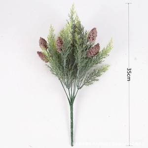 Giáng sinh trang trí cây hoa sắp xếp cây xanh thông Picks với Pinecone nhựa nhân tạo thông nón <span class=keywords><strong>Cypress</strong></span> chi nhánh - Product Image 3