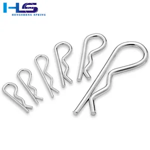 Good quality Hengsheng Custom stainless steel lock pin pipe spring clip, R shape pin curl clip with good price