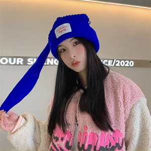 Bán Buôn Phụ Nữ Của Mùa Đông Dệt Kim Beanie <span class=keywords><strong>Hat</strong></span> Với Dài Tai Thỏ Dễ Thương Bunny Tai Được Trang Bị <span class=keywords><strong>Hat</strong></span> Cho Bãi Biển & Du Lịch - Product Image 3