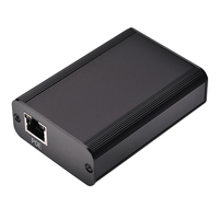Inyector PoE SDAPO 30W Entrada de CC Gigabit 2,5 Gbps 802. 3AF/AT Adaptador PoE Ethernet estándar Inyector PoE activo