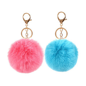 Phụ Nữ Mới Hairball Móc Chìa Khóa Mặt Dây Chuyền Bóng Pompom Charm Móc Chìa Khóa - Product Image 2
