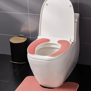 Eco-Friendly Bathroom Accessories Reusable Silicone Toilet Seat Cover Portable Washable Toilet Seats <b>Cushion</b> - Product Image 3