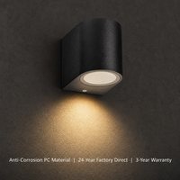 Applique murale extérieure LED 7W en PC, étanche IP54, anti-corrosion, design moderne et rond, pour jardin et terrasse