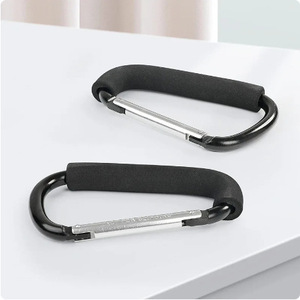 Aluminum Alloy D Type Carabiner Sponge Buckle For Stroller Shoe <b>Clip</b> Unisex 12+ Years - Product Image 2