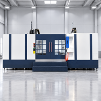 Nouveau centre d'usinage horizontal CNC industriel robuste BT50 avec magazine à 24 outils, haute productivité, moteur