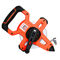 BTE étanche longue bobine ouverte ruban à mesurer rétractable règle de mesure en acier métrique pour le travail du bois