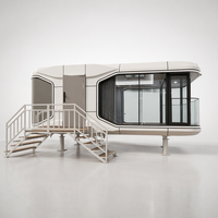 Capsule spatiale la plus vendue avec mobilier, insonorisée, étanche, ignifuge, 20 pieds, 40 pieds, capsule spatiale préfabriquée moderne en conteneur