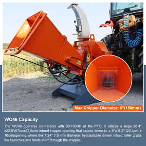 PTO hafif odun parçalayıcı taşınabilir bahçe parçalama aracı ormancılık odun parçalayıcı - Product Image 5