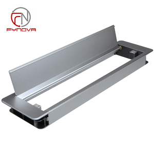 Fynova hiện đại hợp kim nhôm văn phòng bàn hộp cáp mềm Đóng dây tổ chức dây quản lý ẩn grommets lỗ - Product Image 1