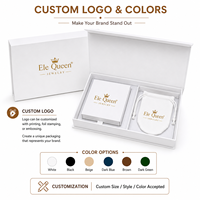 Ensemble d'emballage magnétique de luxe pour bijoux 1400g Carton+Velours+EVA avec boîte à tiroir et pochette en velours pour marque et emballage de bijoux