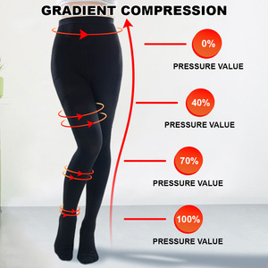 Collants de compression médicale graduée Fty 20-30 mmHg, taille haute, respirants, anti-fatigue, anti-embolie - Product Image 3