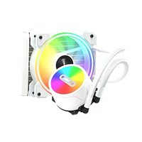 Système de refroidissement par eau pour boîtier d'ordinateur avec ventilateur d'alimentation ARGB pour jeux PC