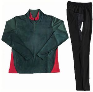 AC Milan 2526 Seizoen Voetbalkleding Zwart Rood Groen Lange Mouwen Ademend Unisex Trainingspak Set Halve Rits Gemaakt - Product Image 3