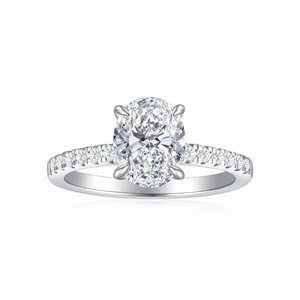 2025 Oval Cut Pigeon <b>Egg</b> Gold Plated Copper Fashionable <b>Light</b> Luxury Zircon Jewelry Ring Wedding Engagement Gift for Women - Product Image 3