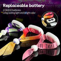 Sistema de Iluminación DMX Longstargift, Pulsera LED Multicolor con Control Remoto para Eventos