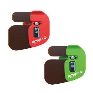 Bicaster panahan UCC Tab jari lapisan atas kulit sapi + PC piring warna HITAM Pink oranye biru hijau merah desain sederhana - Product Image 4