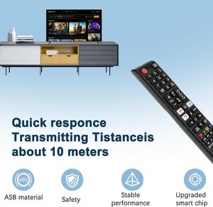 Télécommande universelle pour téléviseur <span class=keywords><strong>Samsung</strong></span> avec boutons Netflix, Prime Video et Rakute <span class=keywords><strong>TV</strong></span> - Code fixe, portée de 10 m, Smart <span class=keywords><strong>TV</strong></span> LED LCD - Product Image 6