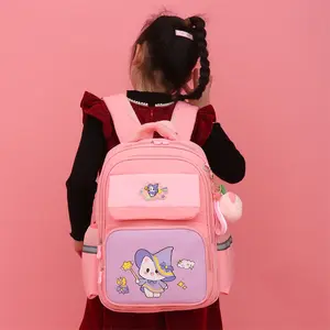 Học sinh tiểu học schoolbag lớp 1-3 phim hoạt hình mới trẻ em ba lô bé trai và bé gái nhiều lớp màu phù hợp với ba lô